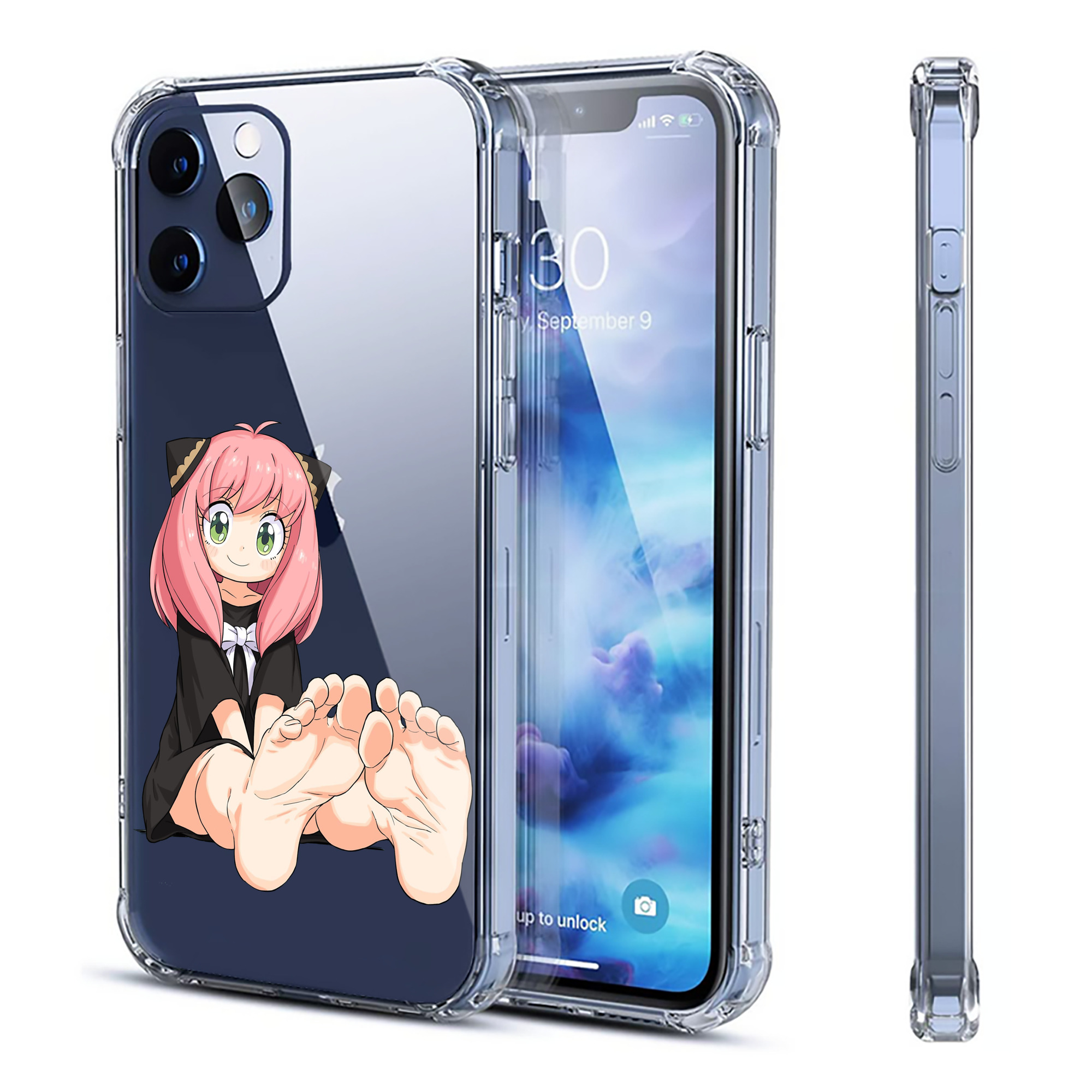 （画像用） SPY×FAMILY间谍家家酒 【iPhone 12シリーズ対応】透明スマホケース（クリアソフトケース）